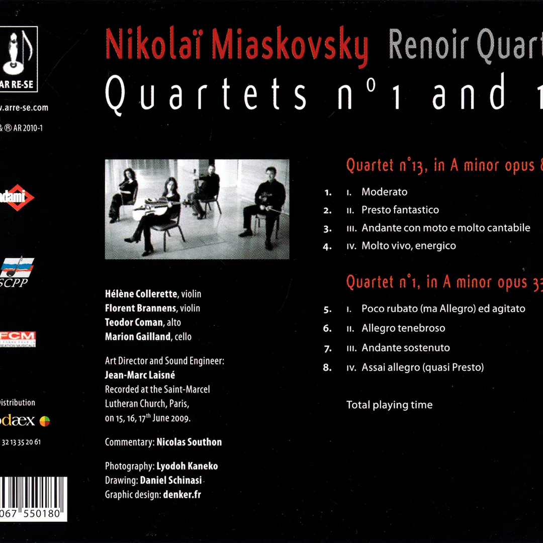 Quartets no. 1 and 13