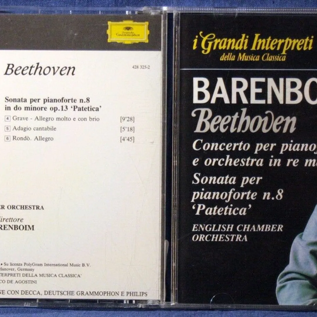 Concerto per pianoforte e orchestra in re maggiore / Sonata per pianoforte n.8 'Patetica'