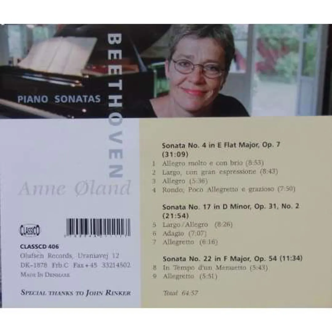 Beethoven: Piano sonatas 4, 17 & 22