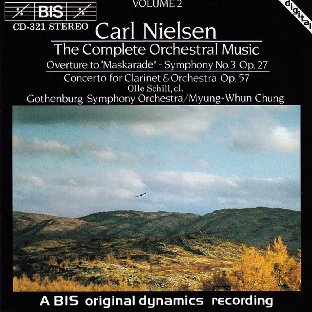 Overture to "Maskarade" / Symphony no. 3, op. 27 / Concerto for Clarinet and Orchestra, op. 57
