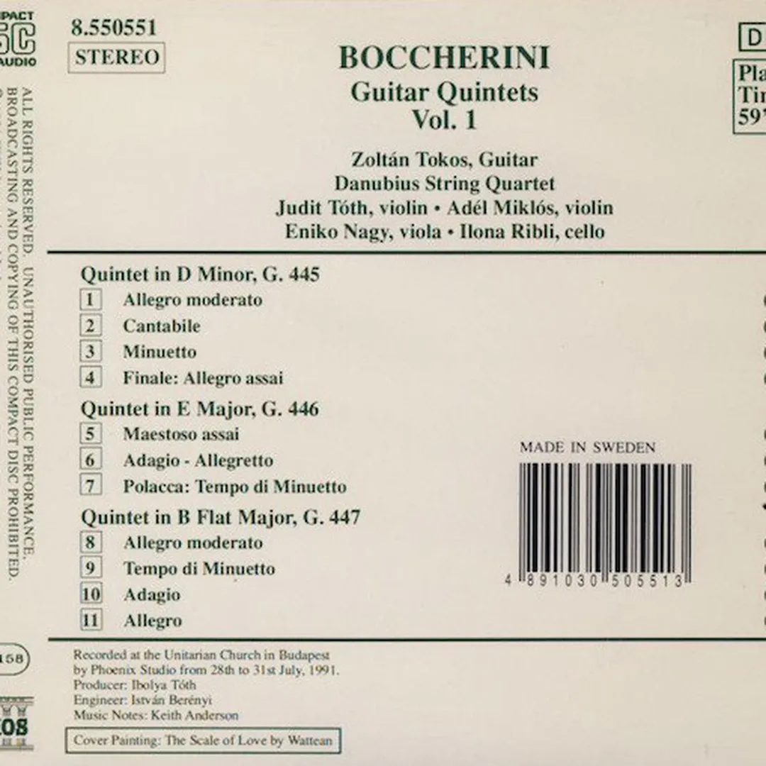 Guitar Quintets, Volume 1