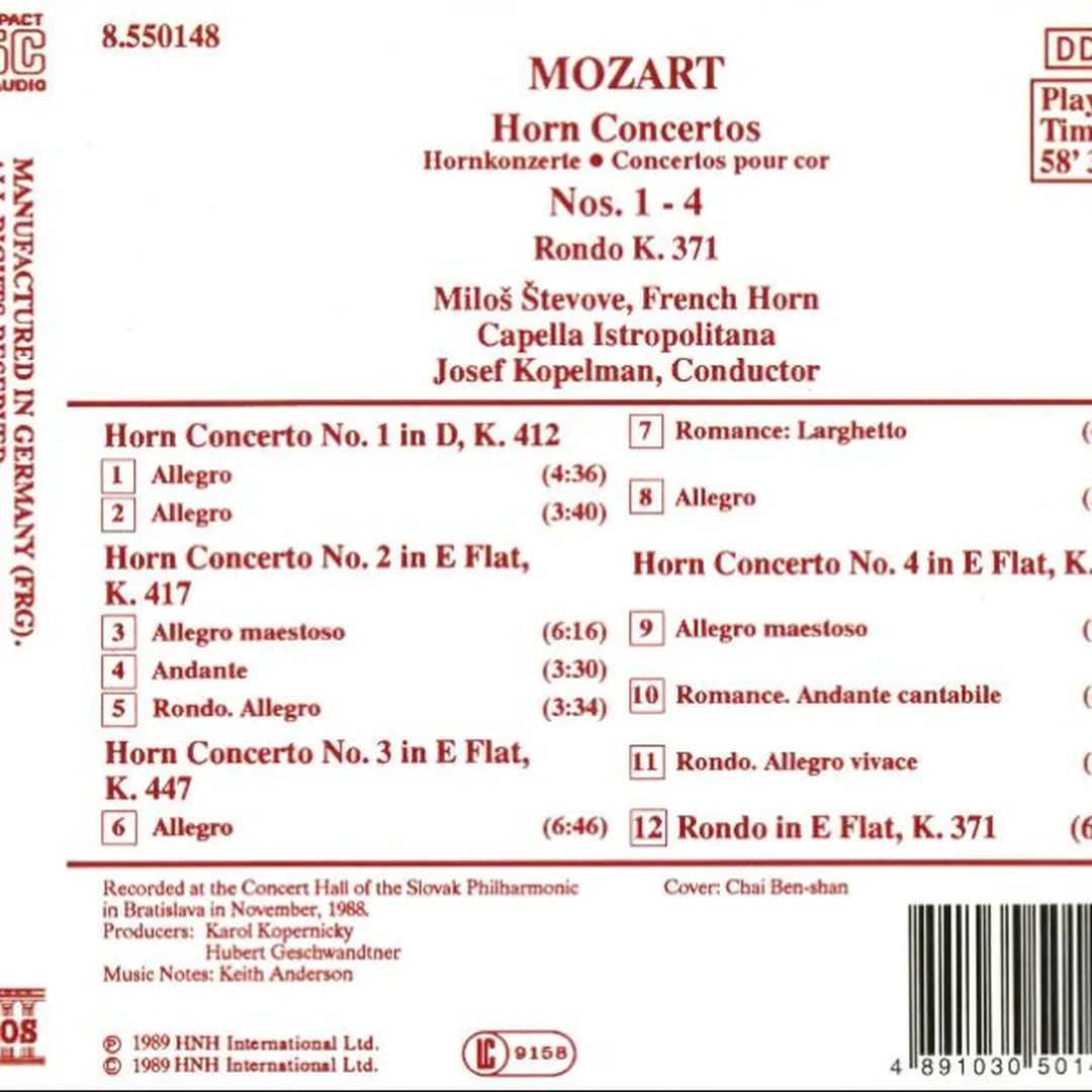 Horn Concertos No. 1-4
