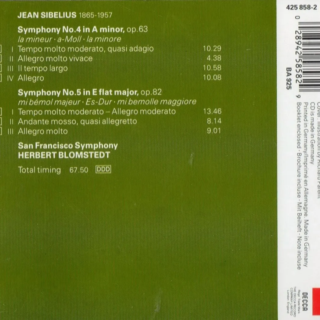 Symphonies Nos 4 & 5