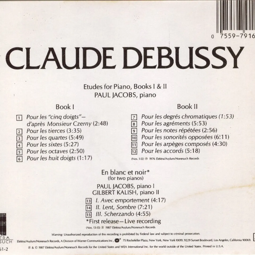 Etudes for Piano, Books I & II