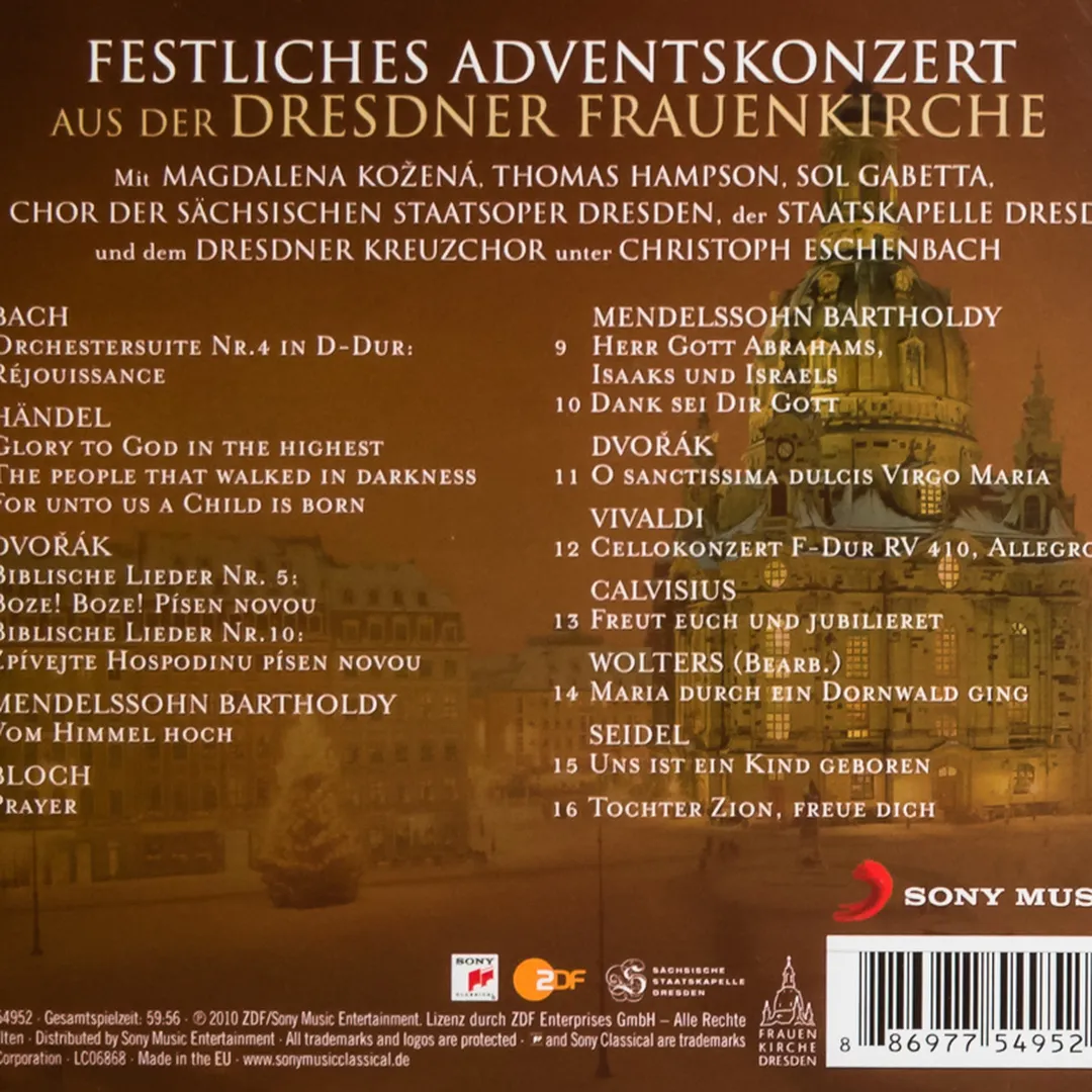 Festliches Adventskonzert aus der Dresdner Frauenkirche