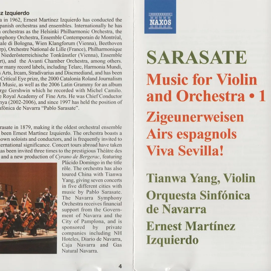 Music for Violin and Orchestra 1: Zigeunerweisen / Airs espagnols / ¡Viva Sevilla!