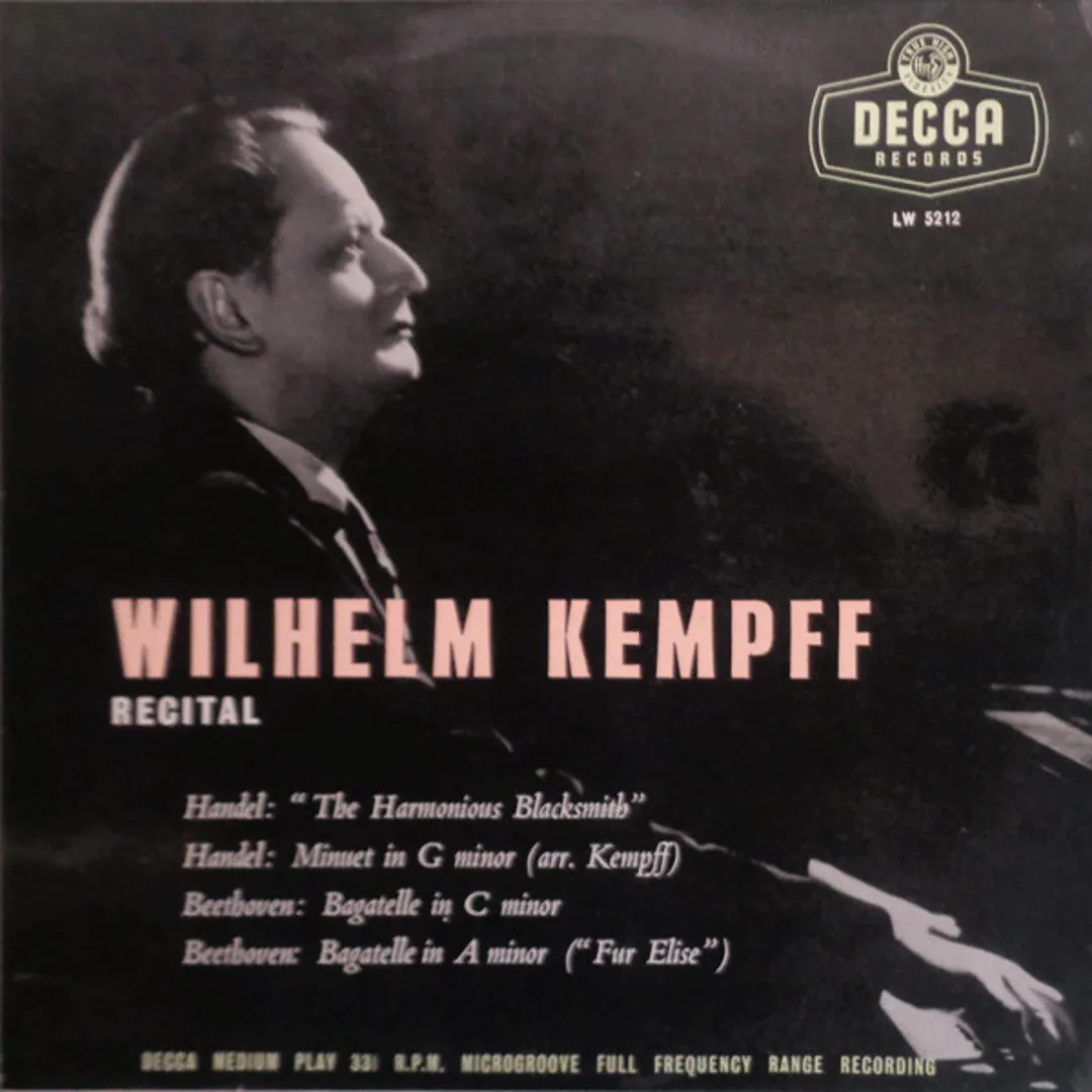 Wilhelm Kempff Recital