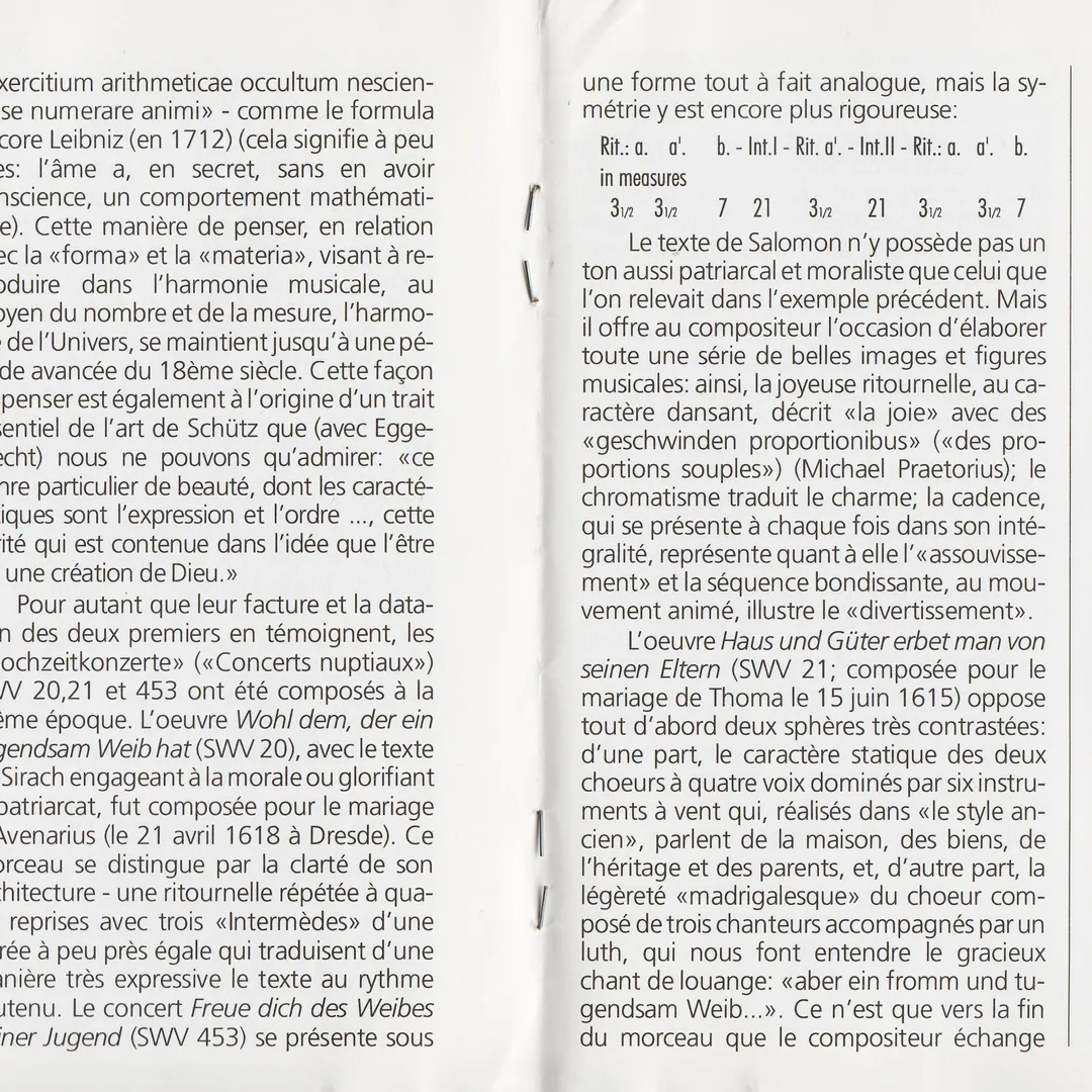 Liebe und Klage in der Musik von Heinrich Schütz