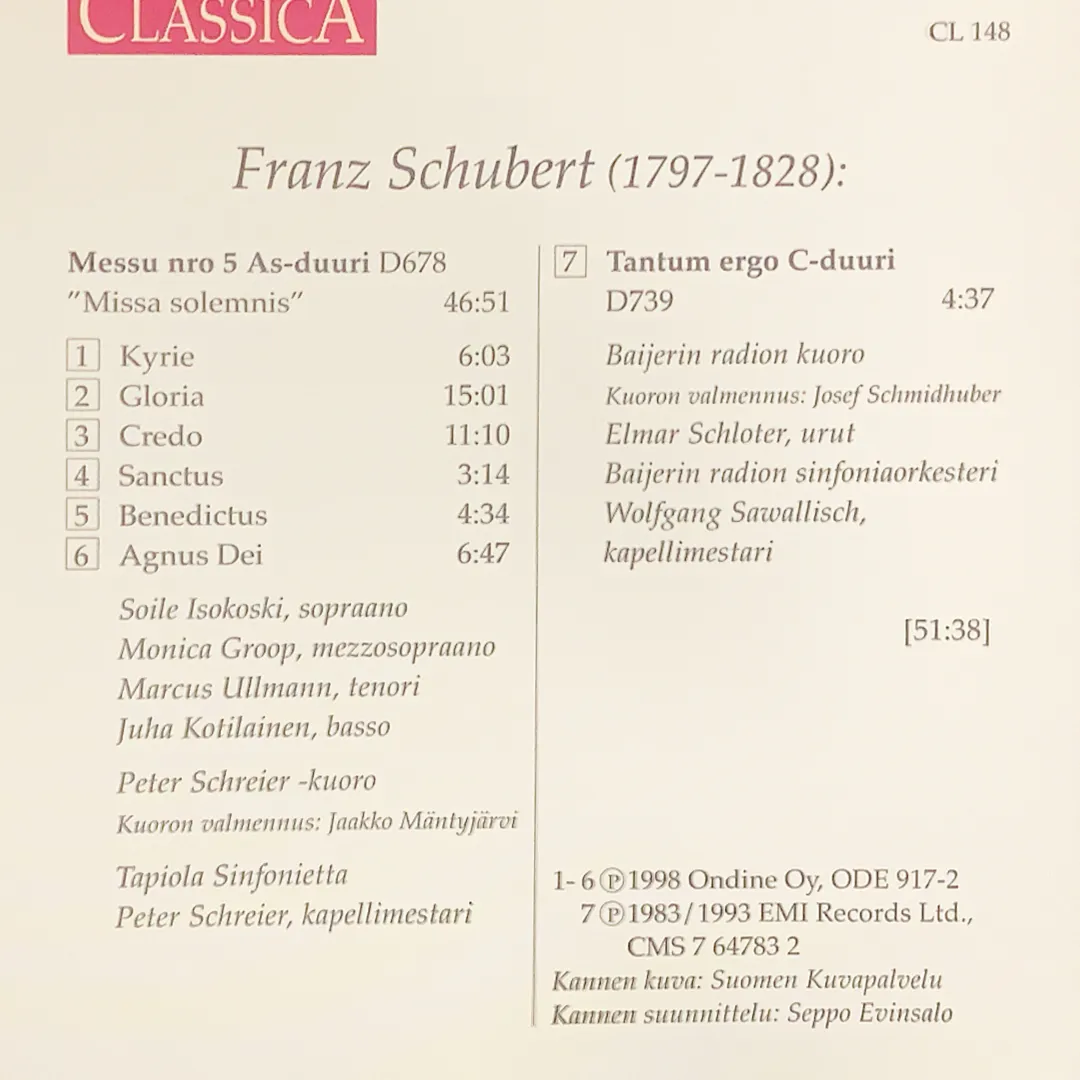 Missa solemnis / Tantum ergo