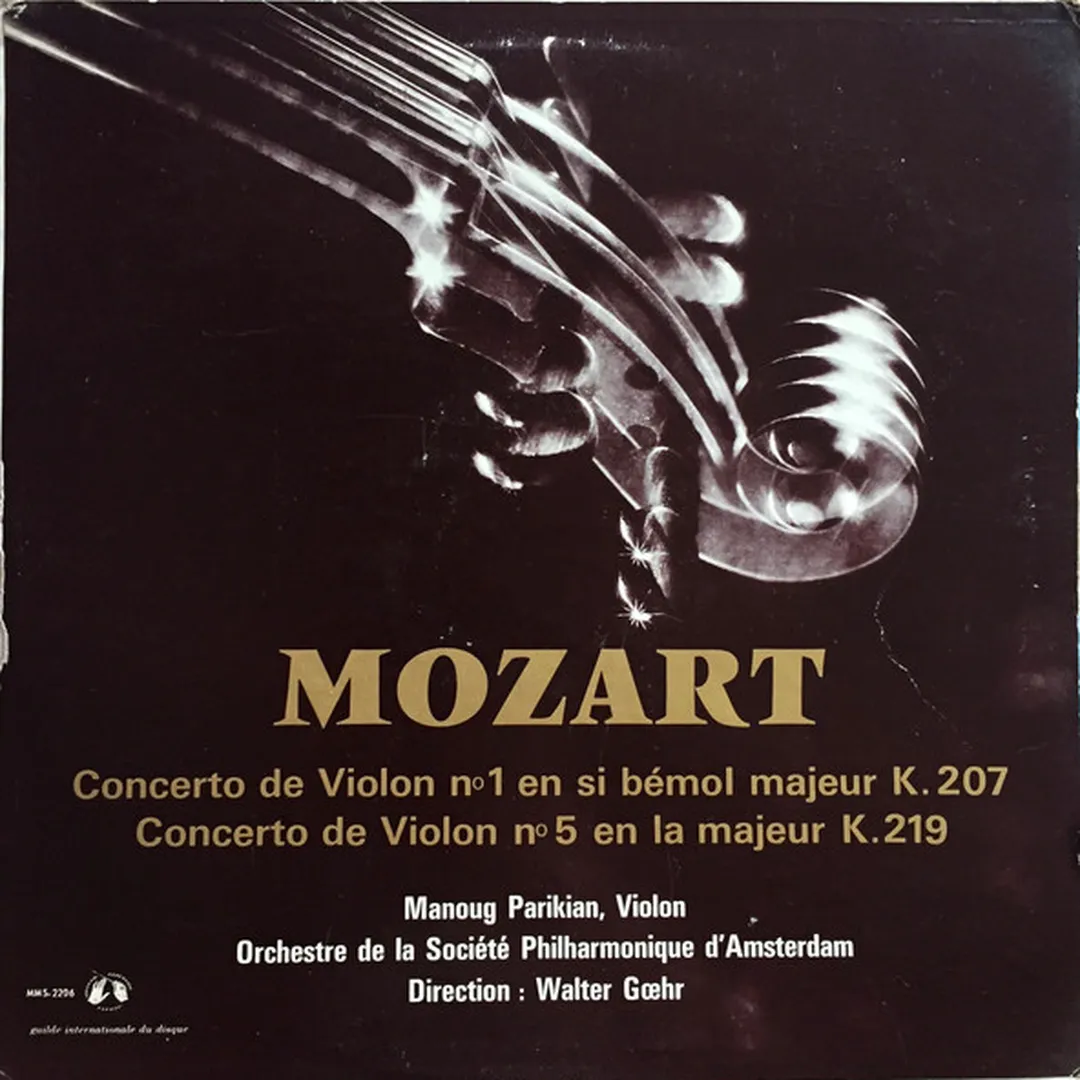 Concerto de violon N°1 en si bémol majeur K.207 / Concerto de violon N°5 en la majeur K.219