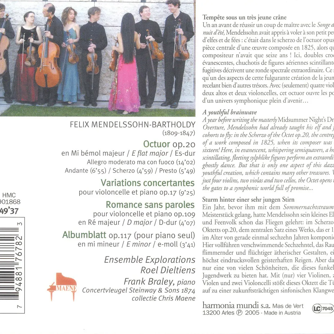 Octuor op. 20 / Romance sans paroles