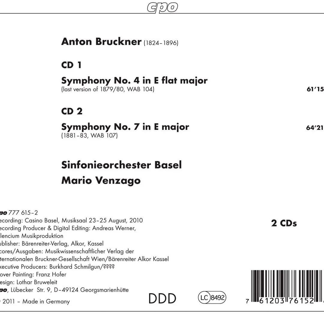 Bruckner 4 & 7