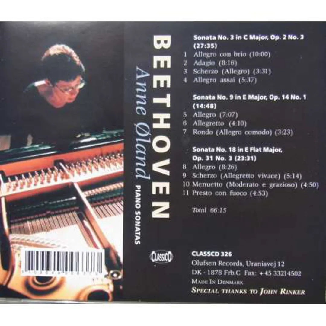 Beethoven: Piano sonatas 3,9 & 18