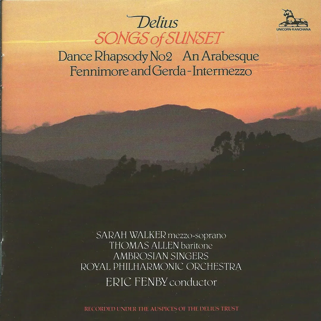 Songs of Sunset / Dance Rhapsody no. 2 / An Arabesque / Fennimore and Gerda: Intermezzo