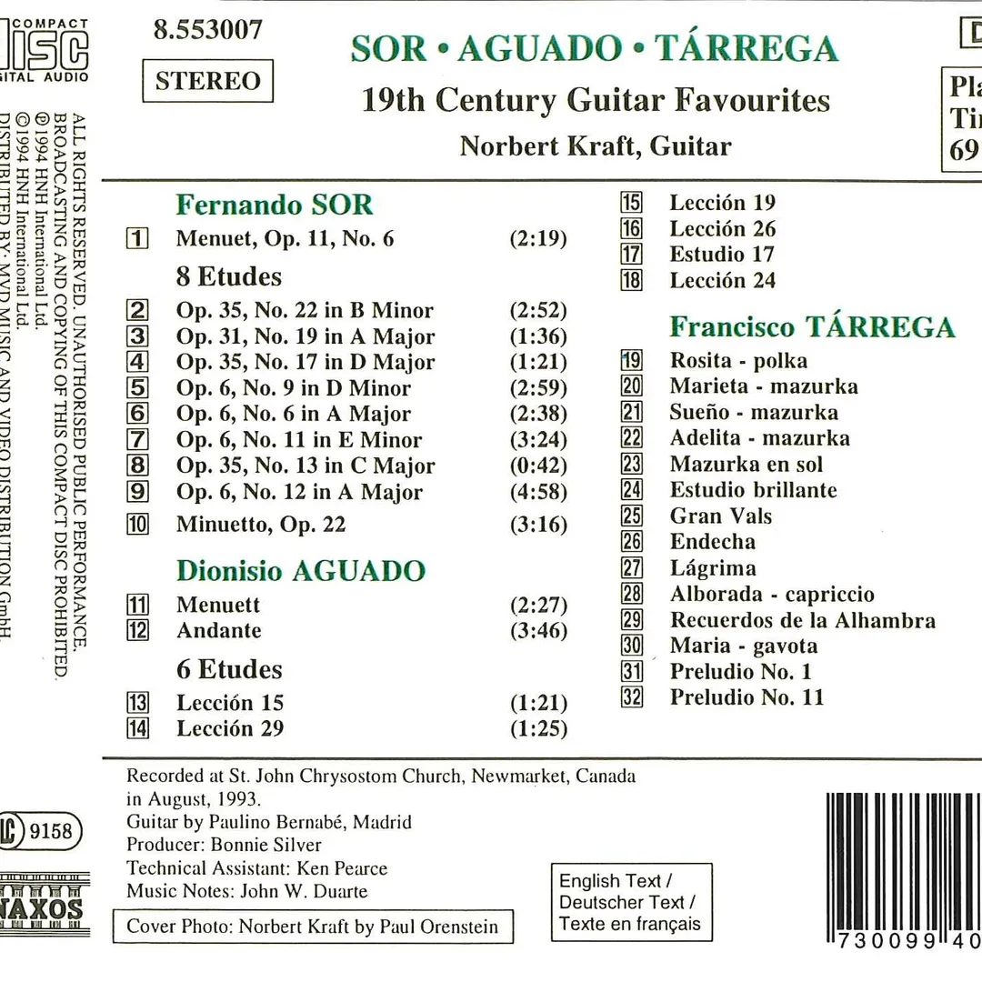 19th Century Guitar Favourites