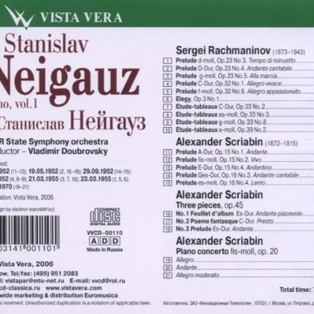 Stanislav Neigauz, Volume 1