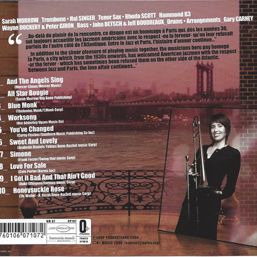 Sarah Morrow & The American All Stars In Paris