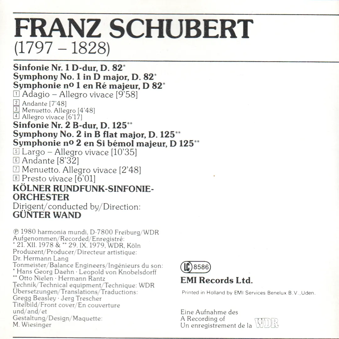 Symphonies Nos.1 & 2