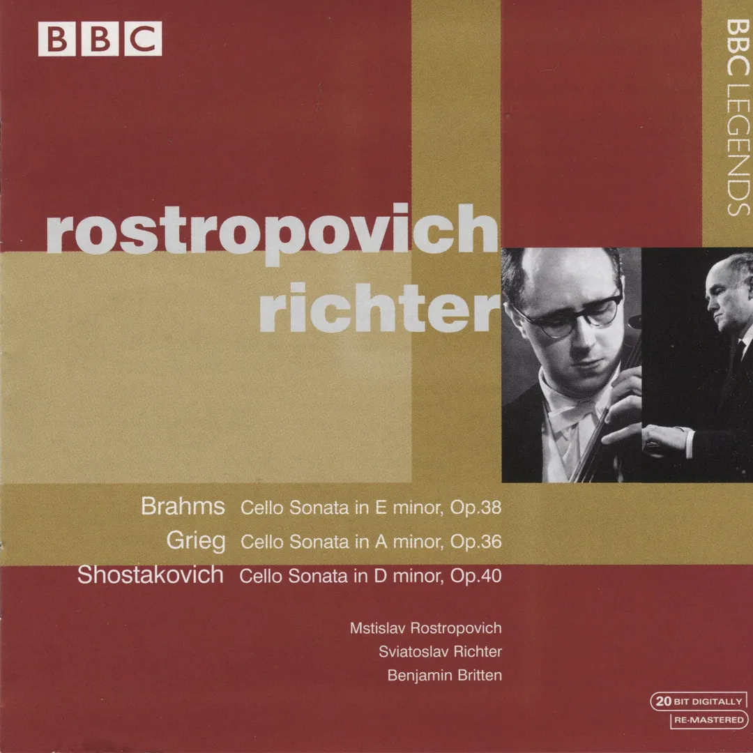 Brahms: Cello Sonata in E minor, op. 38 / Grieg: Cello Sonata in A minor, op. 36 / Shostakovich: Cello Sonata in D minor, op. 40