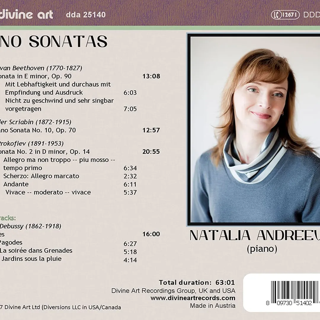 Natalia Andreeva Plays Piano Sonatas