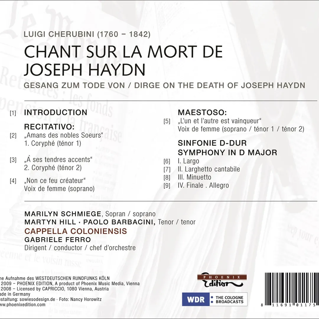 Chant sur la mort de Joseph Haydn