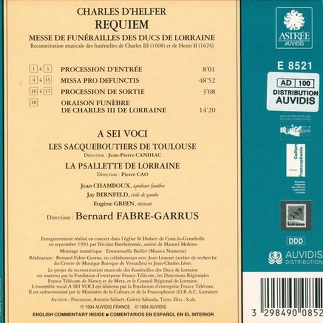 Requiem (Messe de funérailles des ducs de Lorraine)