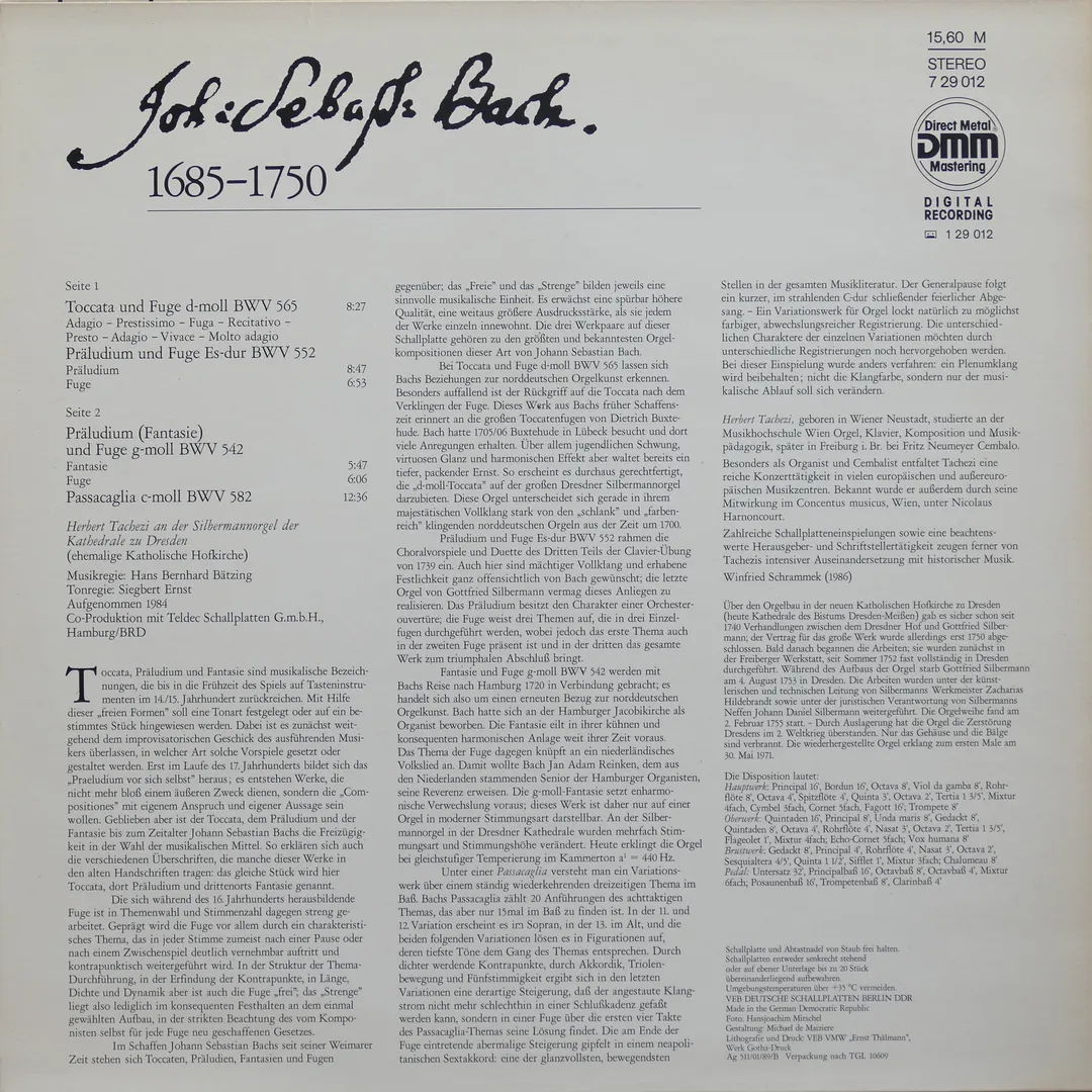 Toccata & Fugue: Organ Works