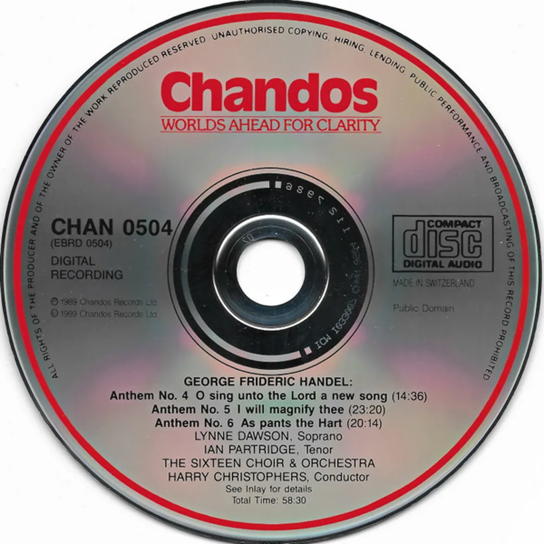 Chandos Anthems, Volume 2: Nos. 4, 5 & 6