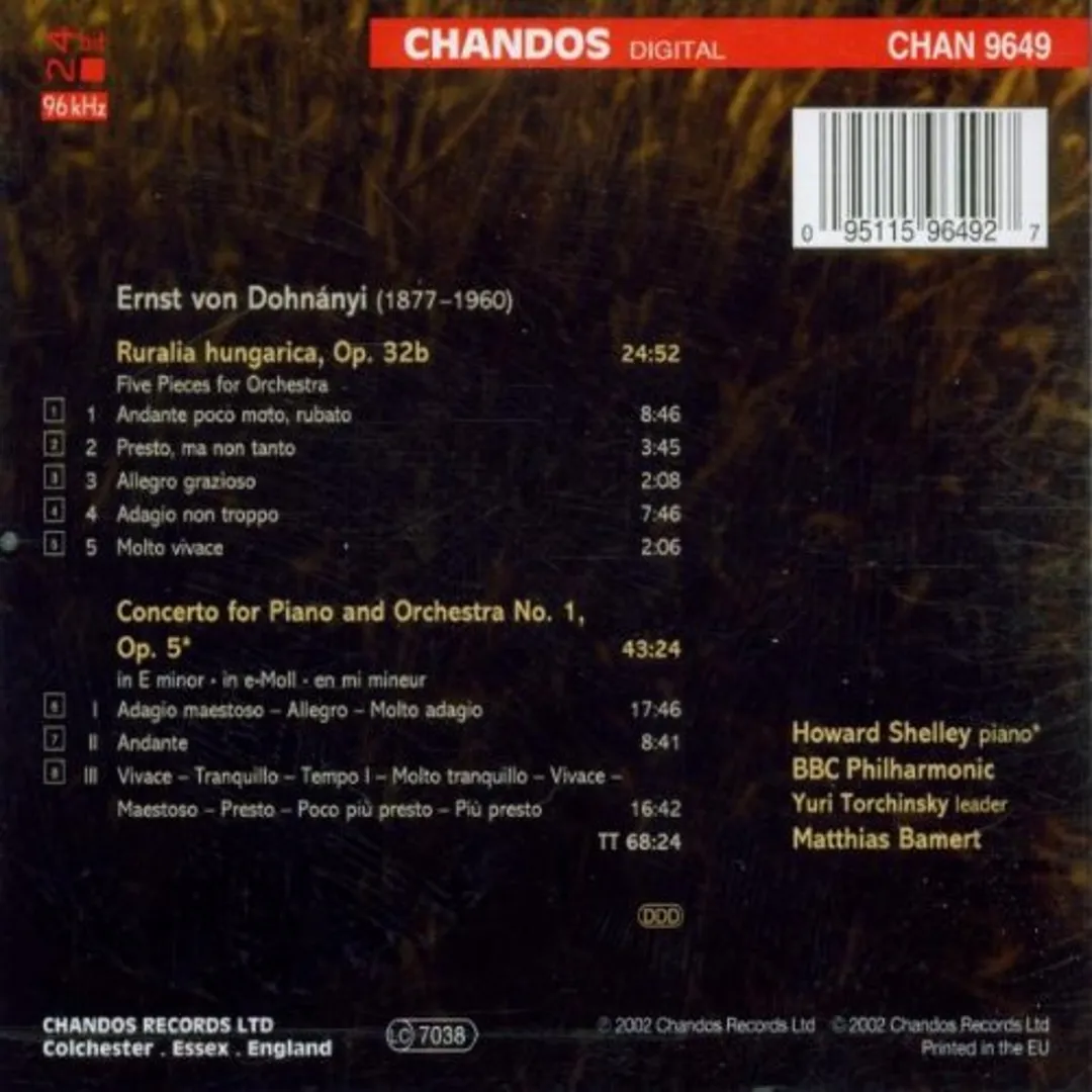 Piano Concerto no. 1 / Ruralia Hungarica