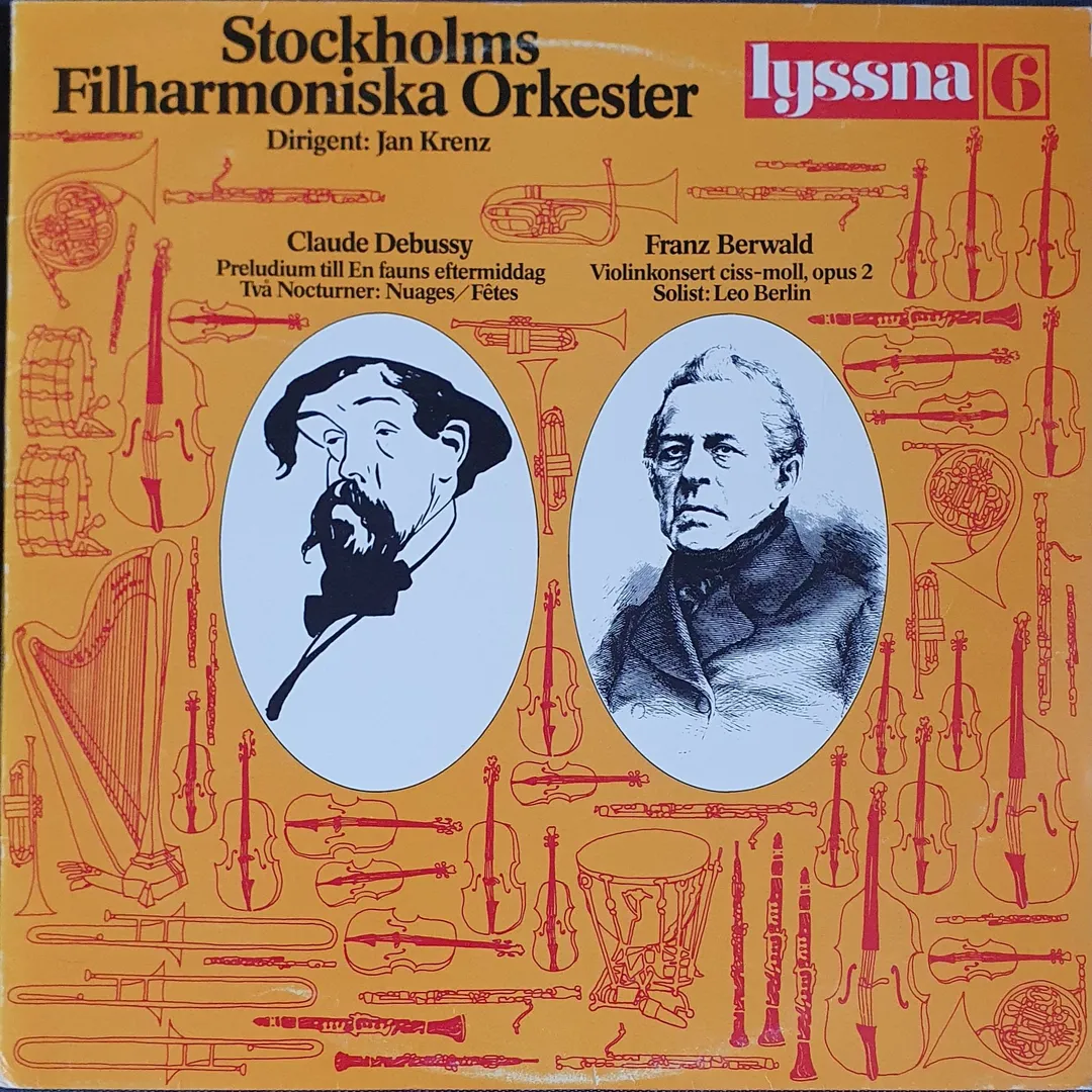 Claude Debussy: Preludium till En fauns eftermiddag / Två nocturner: Nuages / Fêtes / Franz Berwald: Violinkonsert Ciss-moll, opus 2