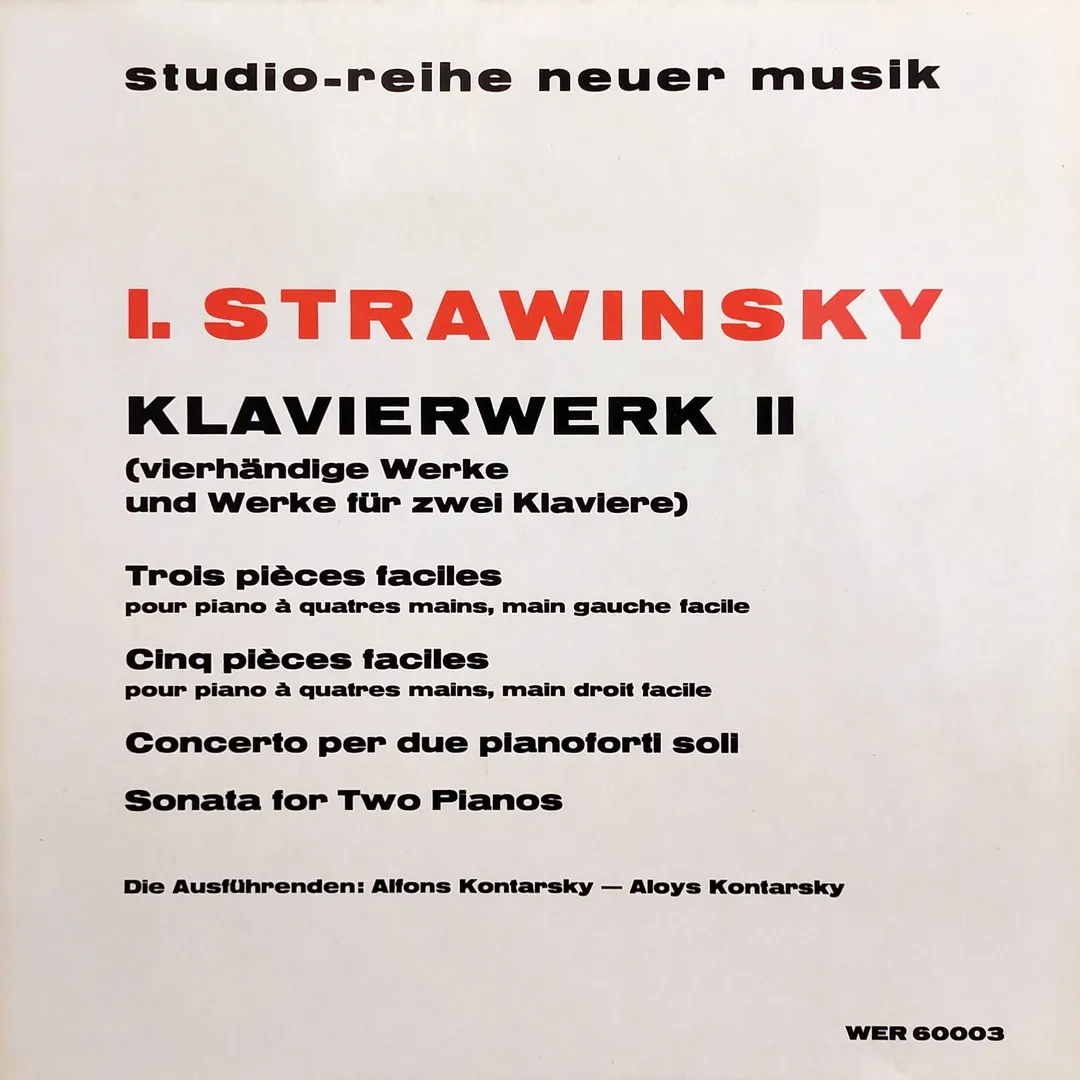 Klavierwerk II (vierhändige Werke und Werke für zwei Klaviere)