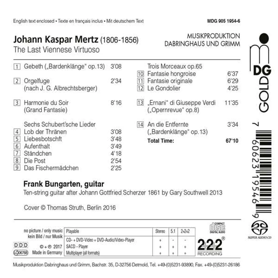Johann Kaspar Mertz: The Last Viennese Virtuoso