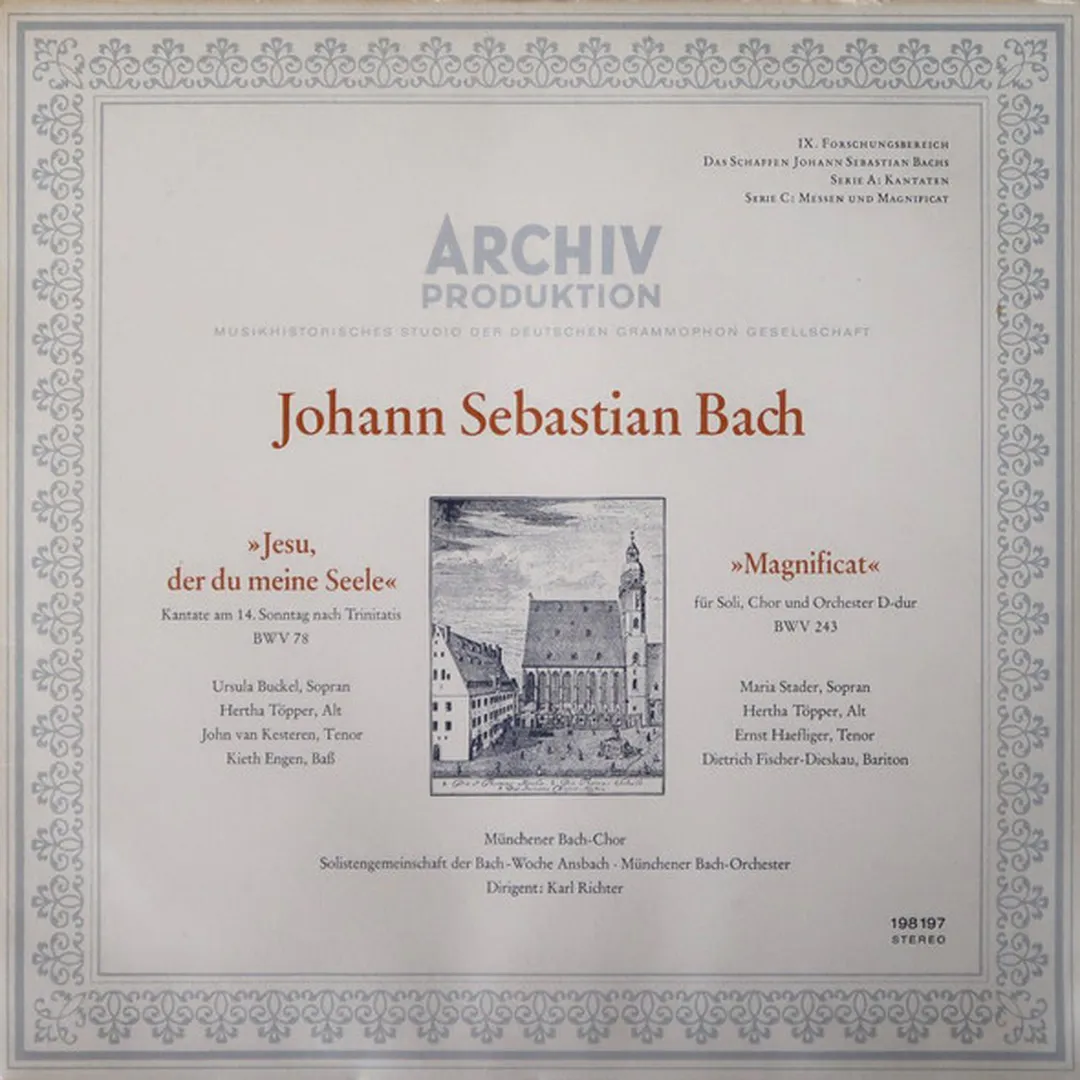 "Jesu, Der Du Meiner Seele" Kantate Am 14. Sonntag Nach Trinitatis, BWV 78. "Magnificat" Für Soli, Chor Und Orchester D-dur, BWV 243