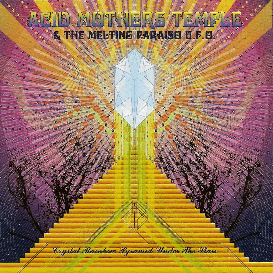 Crystal Rainbow Pyramid Under the Stars