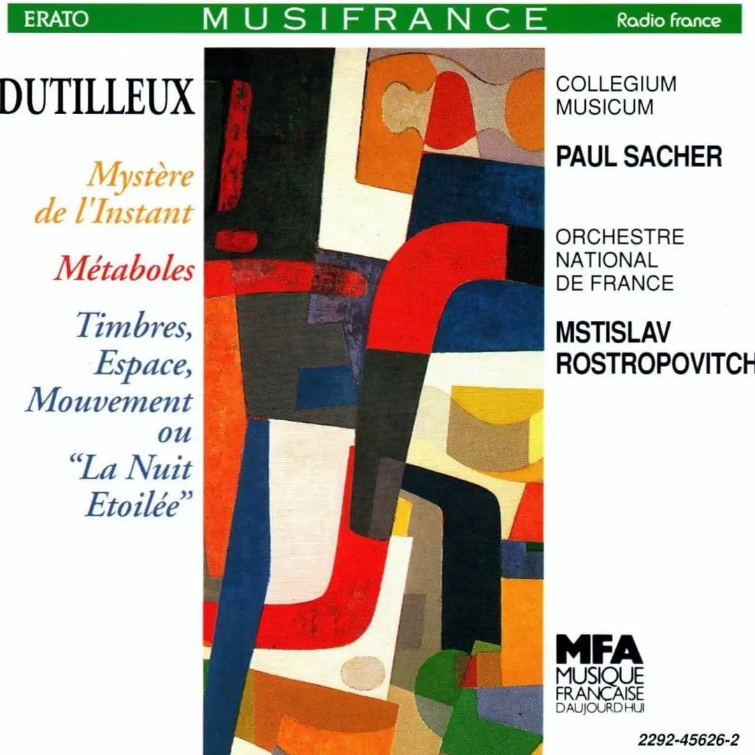 Mystère de l'instant / Métaboles / Timbres, espace, mouvement