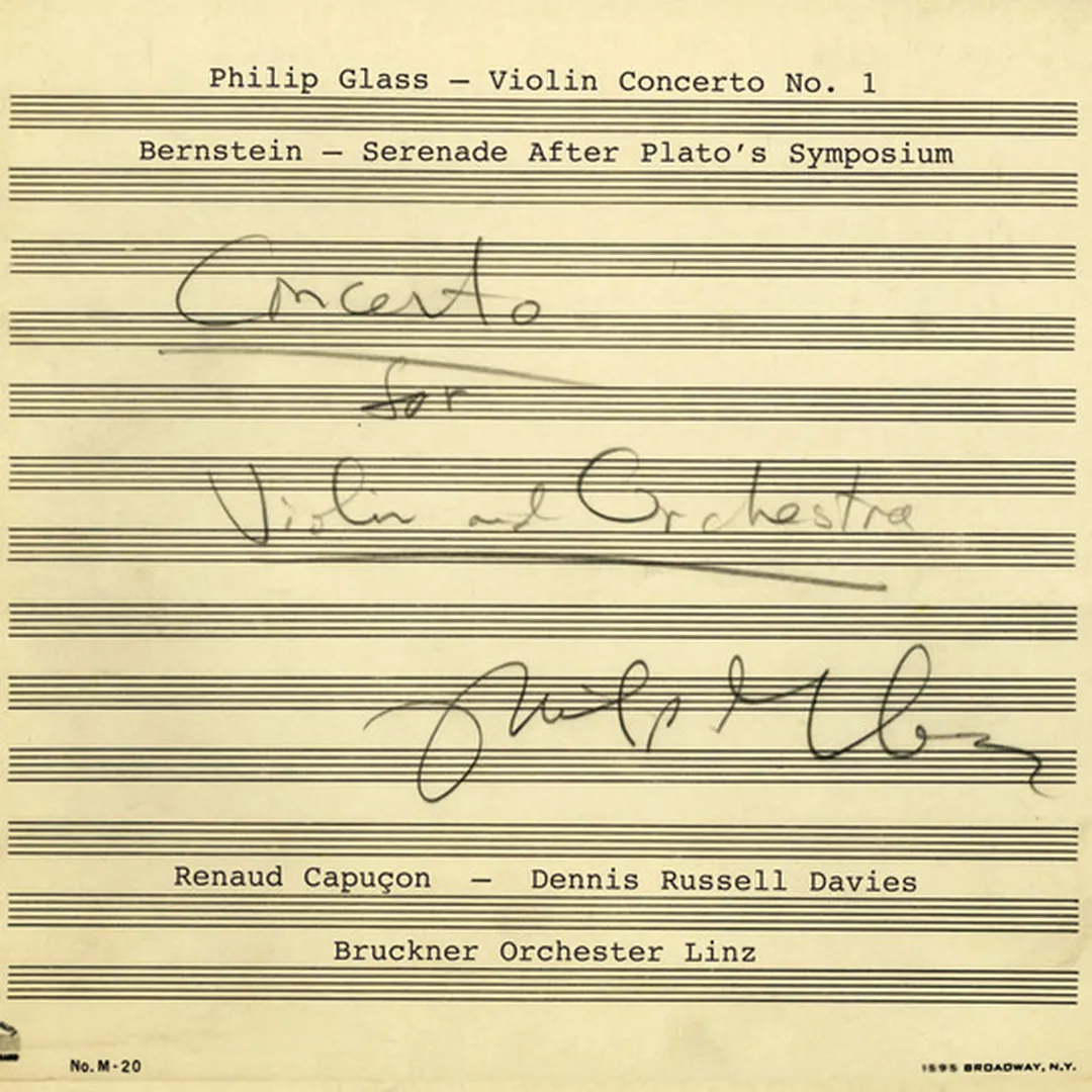 Glass: Violin Concerto no. 1 / Bernstein: Serenade After Plato's Symposium