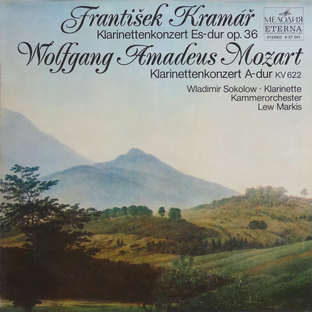 Kramář: Klarinettenkonzert Es-dur op. 36 / Mozart: Klarinettenkonzert A-dur KV 622