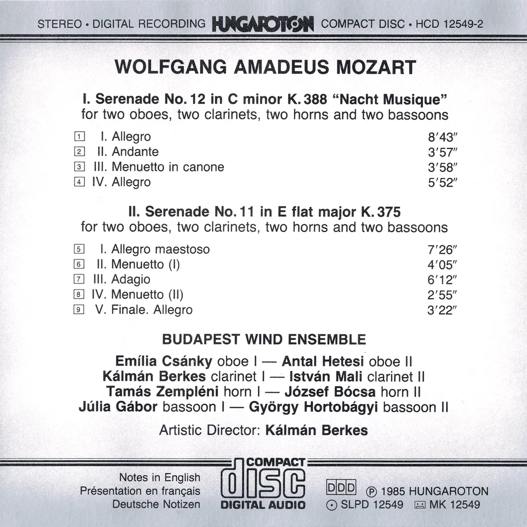 Serenades K. 388 & 375