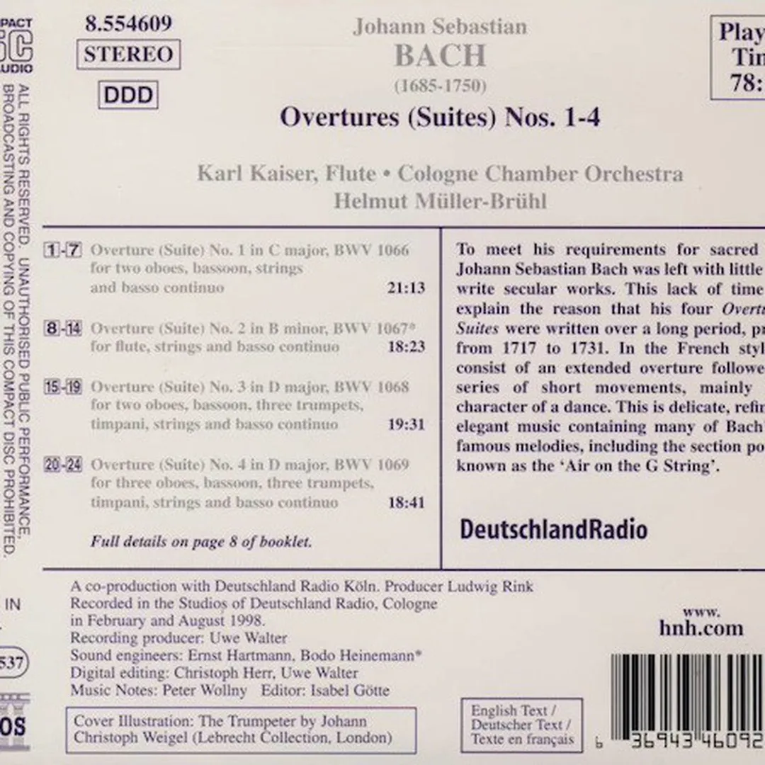 Complete Orchestral Works, Volume 8: Orchestral Overtures (Suites) nos. 1-4