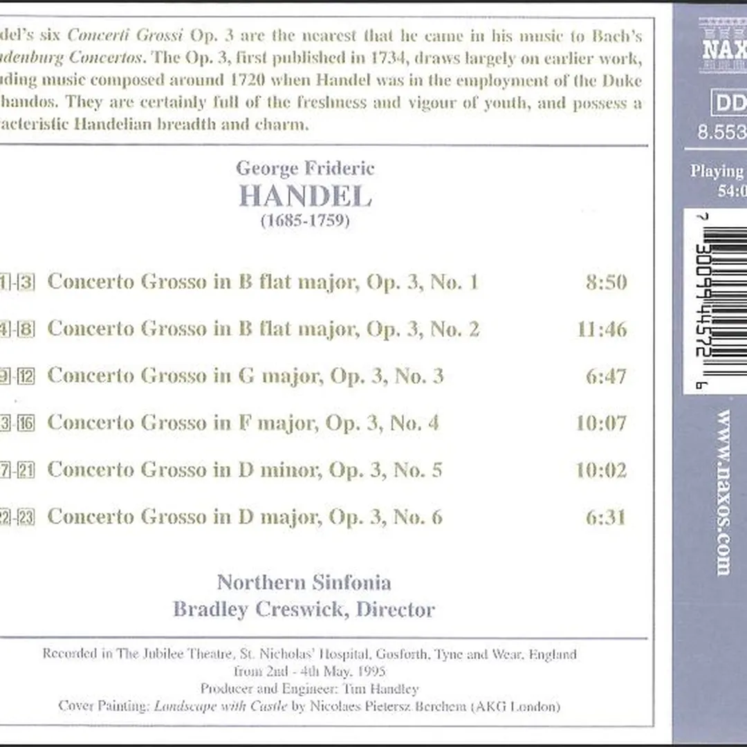 Concerti Grossi, op. 3, nos. 1-6