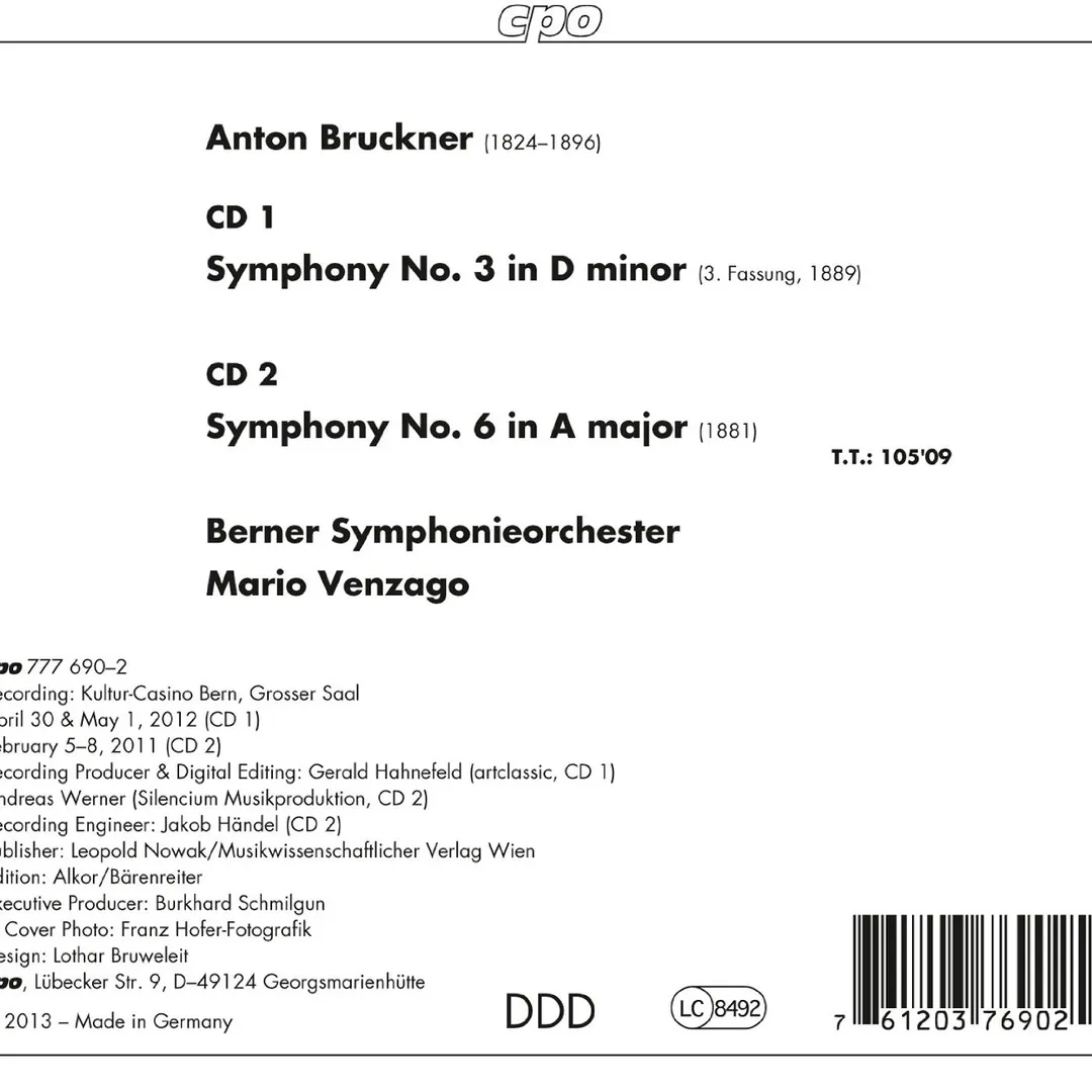 Bruckner 3 & 6
