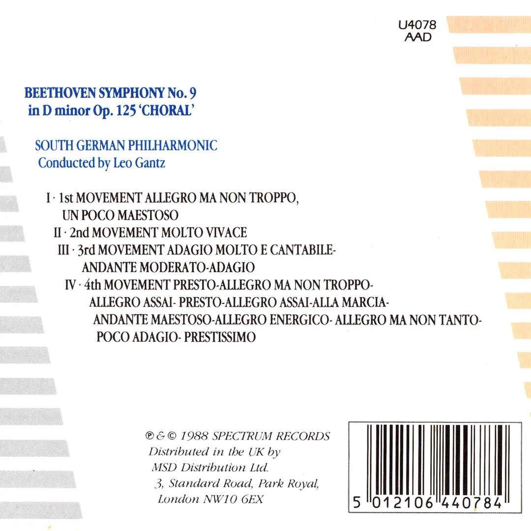 Symphony no. 9 in D minor, op. 125 “Choral”