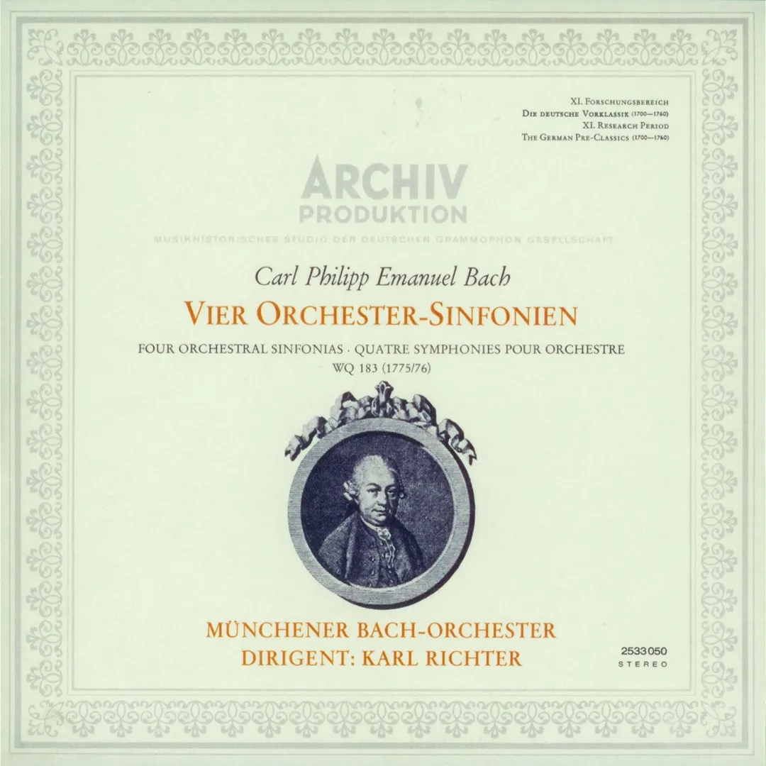 Vier Orchester‐Sinfonien, Wq 183