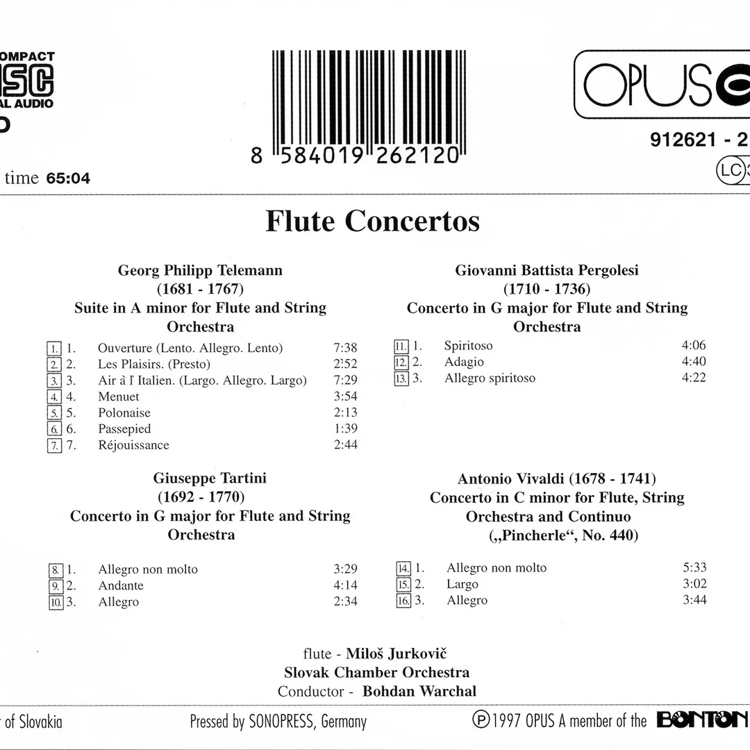 Flute concertos / Flautové koncerty