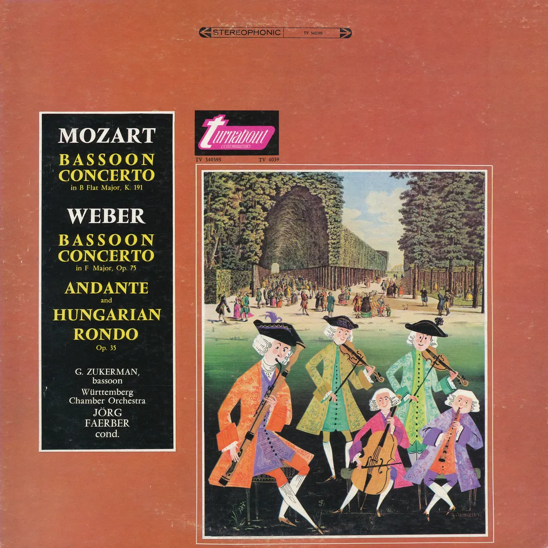 Weber: Bassoon Concerto in F major, Andante and Hungarian Rondo / Mozart: Bassoon Concerto in B-flat major
