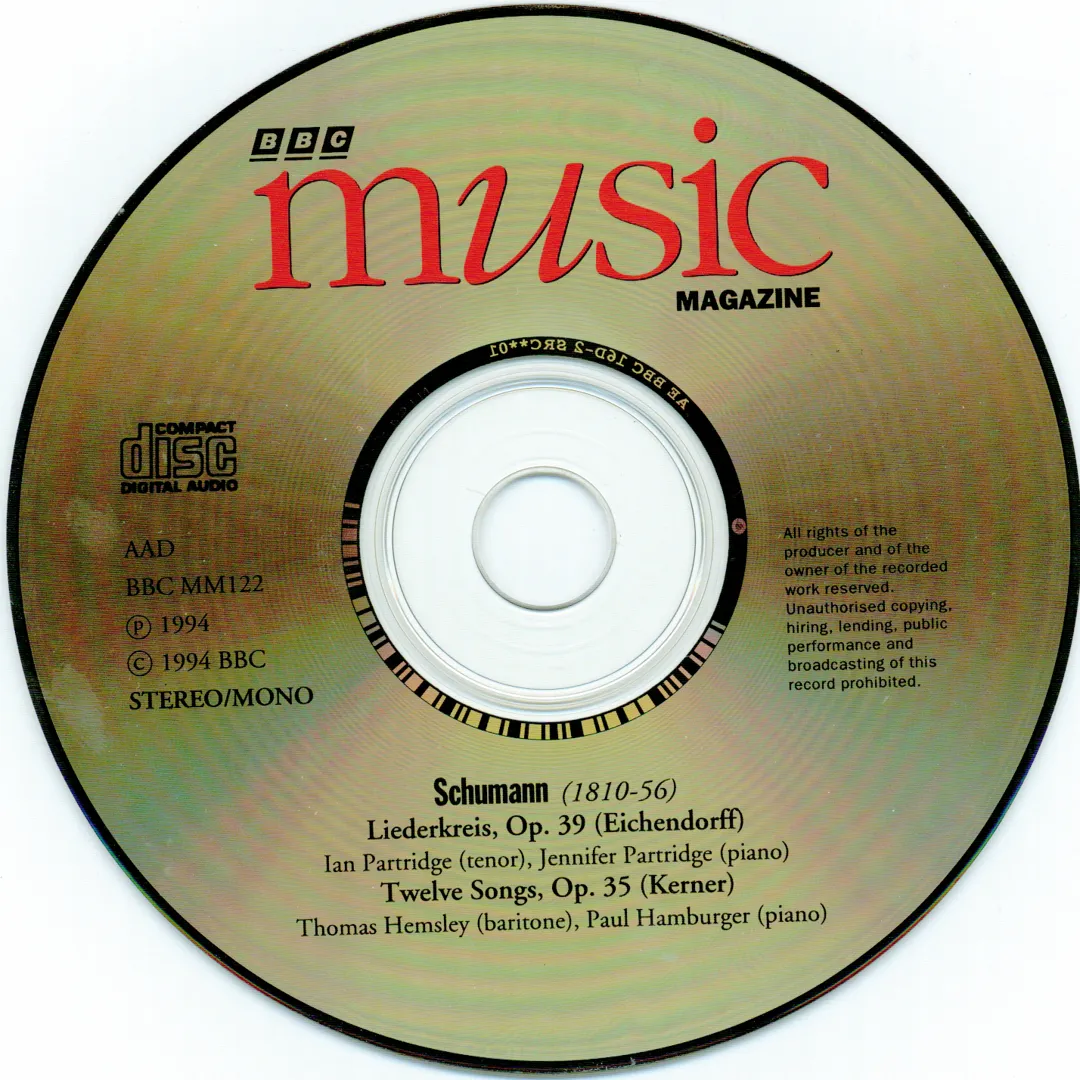 BBC Music, Volume 2, Number 10: Liederkreis, op. 39 / Twelve Poems, op. 35