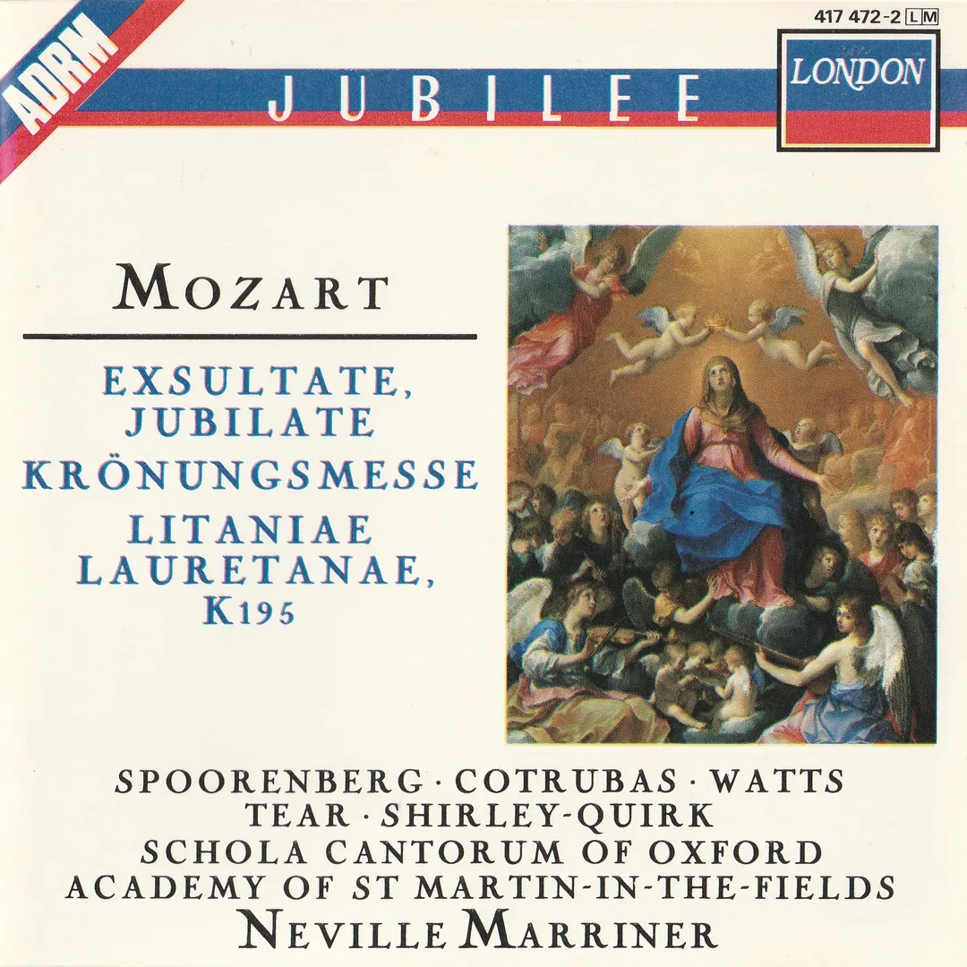 Exsultate, Jubilate / Krönungsmesse / Litaniae Lauretanae, K195
