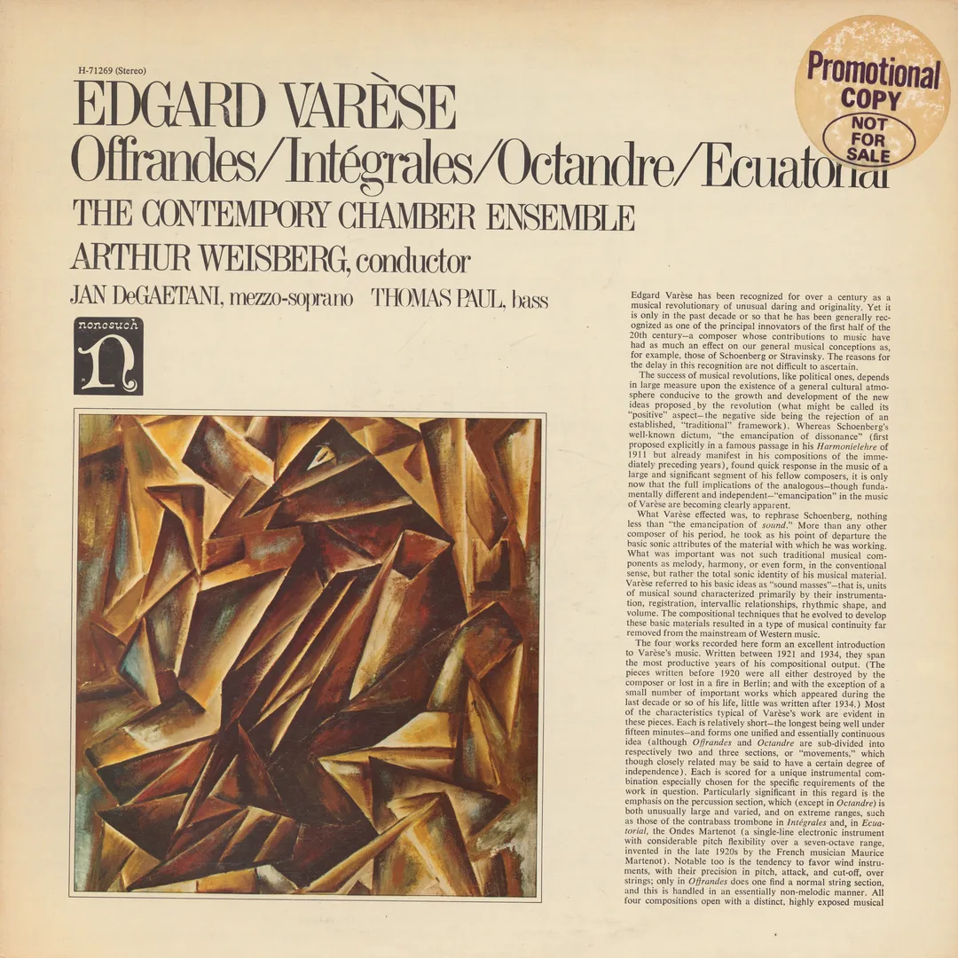 Offrandes / Intégrales / Octandre / Ecuatorial