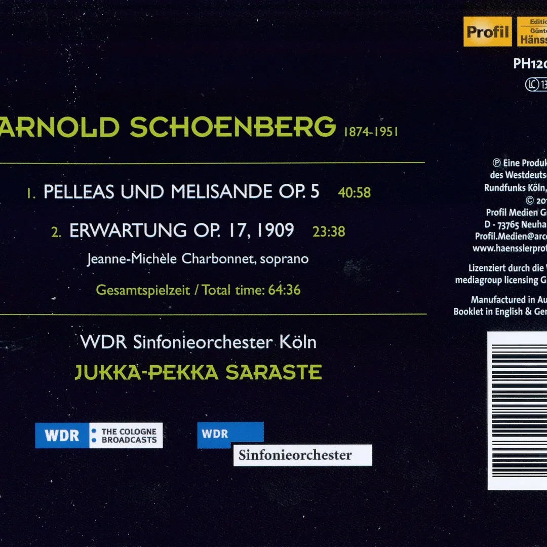Schoenberg - Pelleas und Melisande; Erwartung