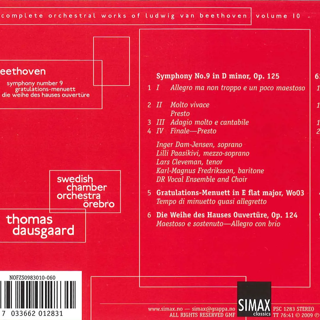 Symphony No. 9, Die Weihe Des Hauses, Gratulations-Menuett